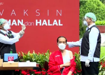 Sah, Jokowi Sudah Suntik Dosis Kedua Vaksin Covid-19