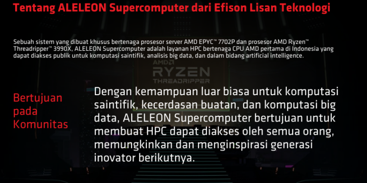 ALELEON Supercomputer Bertenaga Prosesor AMD: Mendorong Batas Komputasi Performa Tinggi di Indonesia