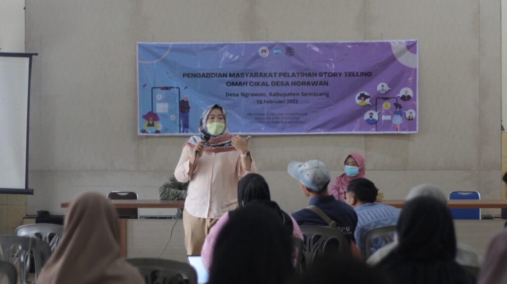 Giat Pengabdian Masyarakat, Pelatihan Storytelling Kuatkan Ekonomi Kreatif di Desa Ngrawan
