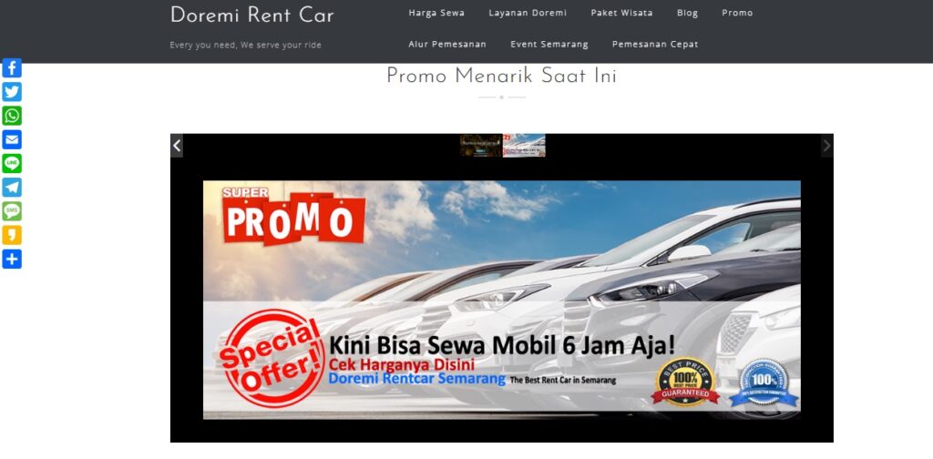 7 Rekomendasi Rental Mobil di Semarang Paling Murah