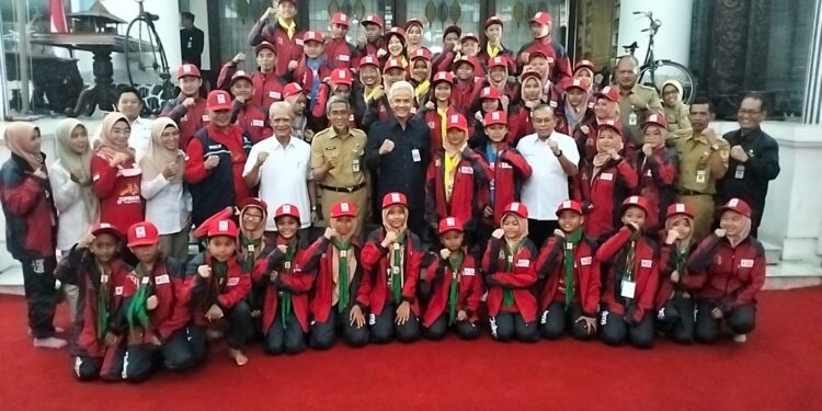 Gubernur Lepas Kontingen PMI Jateng Untuk Jumbara Nasional di Lampung