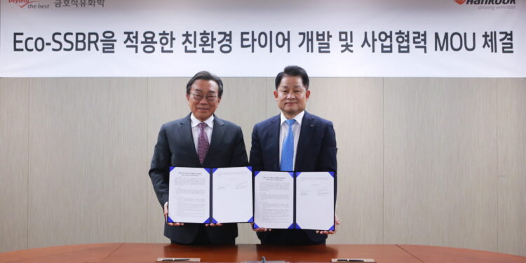 Hankook Tire menandatangani MOU dengan Kumho Petrochemical untuk mengembangkan ban ramah lingkungan 1 Hankook Tire menandatangani MOU dengan Kumho Petrochemical untuk mengembangkan ban ramah lingkungan