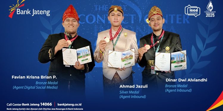 Raih Prestasi Gemilang, Insan Layanan Bank Jateng Sabet Medali di The Best Contact Center Indonesia 2025
