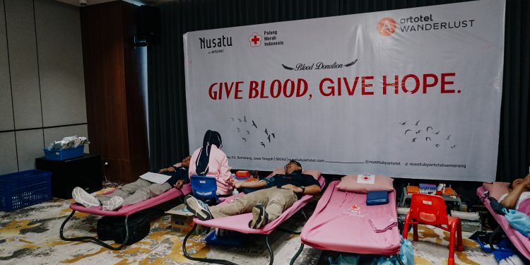 Hotel NUSATU by ARTOTEL Gelar Donor Darah Bertema “Give Blood, Give Hope” Bersama PMI Kota Semarang 1 Hotel NUSATU by ARTOTEL Gelar Donor Darah Bertema “Give Blood, Give Hope” Bersama PMI Kota Semarang
